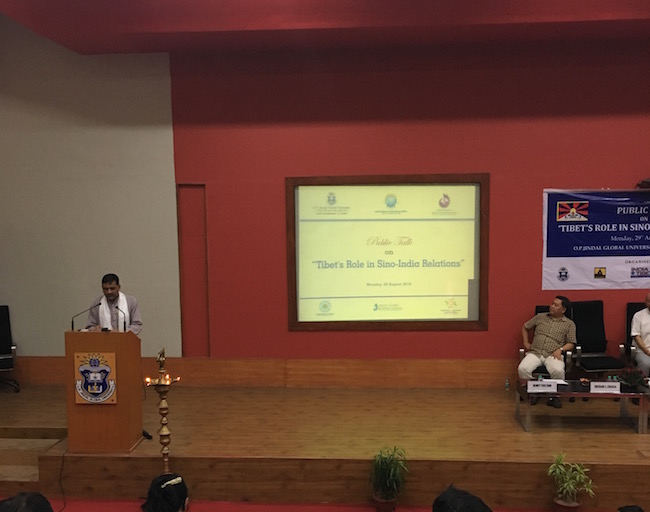 Shri Joginder Singh Dahiya, Chairman, Kharkhoda Block Congress, Sonipat speaking on the significance of India-Tibet relations.