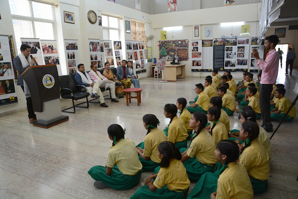 Sunny Mahajan addressing the inaugural function. Photo/Tibet Museum