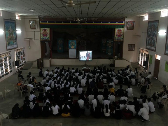 Documentary films ‘What Remains of Us’ and ‘Compassion in exile’ being screened for the elders and students on 6 and 7 July 2017