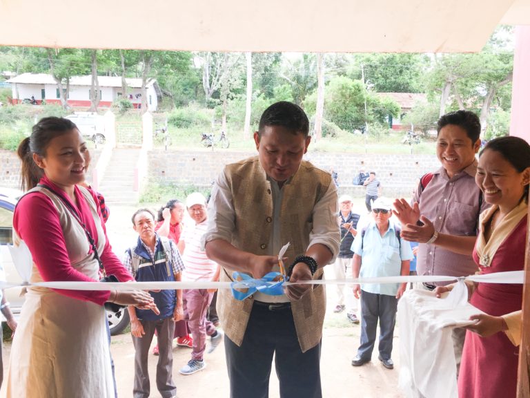 Settlement Officer Thupten Tsering, Dhondenling Tibetan Settlement, Kollegal inaugurating Tibet Museum’s exhibition on ‘Biography of His Holiness the Dalai Lama’s and ‘Why are Tibetans turning to Self-immolation in Tibet?’, 13 July 2017.