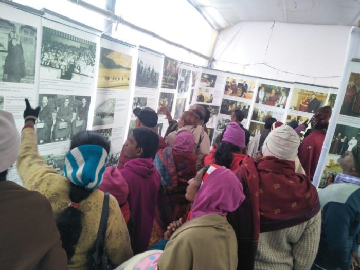 Visitors at the photo exhibition, 15 January 2018. Photo/Tibet Museum